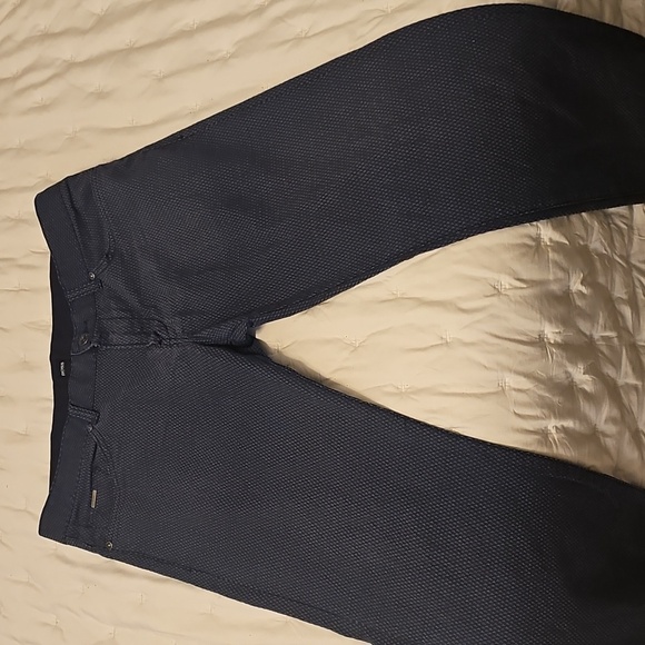 Hugo BossStylish Blue Textured Pants - Picture 1 of 8
